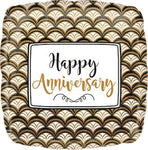 18" Anniversary Celebration - Gold Scallop (10ct) - Anagram