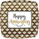 18" Anniversary Celebration - Gold Scallop (10ct) - Anagram