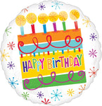 18" Happy Birthday Cake - ValueLine