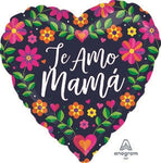 18" Te Amo Mama Floral (10ct) - Anagram