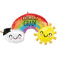 41" Congrats GRAD Rainbow - SuperShape Foil Balloon (PKG) - Anagram