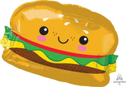 Anagram Happy Hamburger Sandwich 26″ Balloon