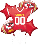 Kansas City Chiefs Jersey Balloon Bouquet