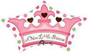 Anagram Mylar & Foil 18" A Crown Little Princess Foil Balloons