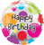 Anagram Mylar & Foil 18" B-day Colorful Dots Foil Balloons