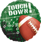 18" Round Touchdown Football Frenzy Balloon