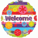 18" Welcome Burst Foil Balloons