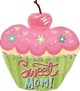24" Mother's Day Sweet Mom Cupcake Balloon
