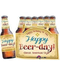 Anagram Mylar & Foil 25" Happy Beer-Day Foil Balloons 6 Count