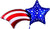 Anagram Mylar & Foil 27" Patriotic Stars and Stripes Shooting Star Balloon