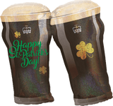 28" St. Patrick's Day Beer Glasses Balloon