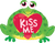 30" Kiss Me Toad Balloon