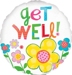 32" Jumbo Get Well Daisy Flowers Balloon