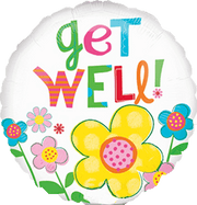 32" Jumbo Get Well Daisy Flowers Balloon