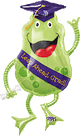 36" Giant Graduation Leap Ahead Grad Frog Balloon