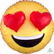 3D Emoji Heart Eyes 28″ Balloon