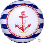 Anagram Mylar & Foil Anchors Aweigh 18″ Balloon