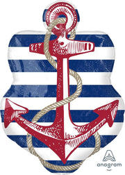 Anagram Mylar & Foil Anchors Aweigh Anchor 30" Mylar Foil Balloon