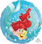 Anagram Mylar & Foil Ariel Dream Big 17″ Balloon