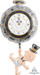 Baby Holding Clock 39″ Foil Balloon
