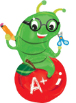 Anagram Mylar & Foil Back to School Giant 33" Worm Apple Balloon