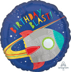 Anagram Mylar & Foil Blast Off Birthday 18″ Balloon