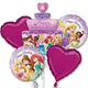 Bouquet Princess Birthday Cake Foil Balloons