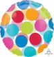 Cabana Dots See-Thru 18″ Foil Balloon