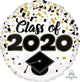 Class of 2020 Graduation Confetti 18" Round Balloon