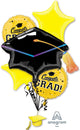 Congrats Grad Graduation Yellow Balloon Bouquet Kit