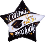 Anagram Mylar & Foil Congrats You Did It! Graduate 28″ Balloon