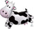 Anagram Mylar & Foil Cow 30" Mylar Foil Balloon