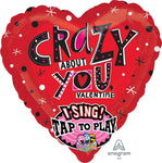 Crazy About You 29" Singing Balloon (Plays Music)