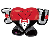 Anagram Mylar & Foil Dapper I❤U Guy 33″ Foil Balloon