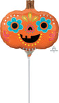 Anagram Mylar & Foil Day of the Dead Pumpkin 10″ Balloon (requires heat-sealing)