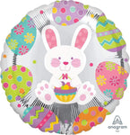 Anagram Mylar & Foil Easter Bunny Enchantment 18″ Balloon