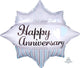 Elegant Happy Anniversary Burst 20" Mylar Foil Balloon