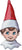 Anagram Mylar & Foil Elf On The Shelf 38” Balloon