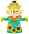 Anagram Mylar & Foil Fall Scarecrow 36″ Balloon