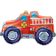 Anagram Mylar & Foil Fire Engine Rescue 33″ Balloon