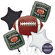 Football Balloon Bouquet with Giant Football - 5 Balloons