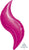 Anagram Mylar & Foil Fuchsia Curve 36" Balloon