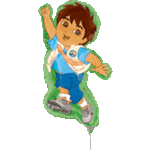 Anagram Mylar & Foil Go Diego Go! Diego 14″ Balloon (requires heat-sealing)