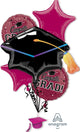 Graduation Berry Color Balloons (5 balloon set)