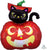 Anagram Mylar & Foil Halloween Iridescent Cat Pumpkin 28″ Balloon