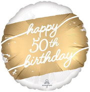Anagram Mylar & Foil Happy 50th Birthday 18″ Balloon