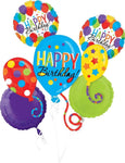 Happy Birthday Balloon Bash Bouquet Set