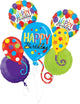 Happy Birthday Balloon Bash Bouquet Set