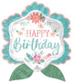 Happy Birthday Floral 27″ Balloon