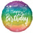 Anagram Mylar & Foil Happy Birthday Holographic Ombre 18″ Balloon